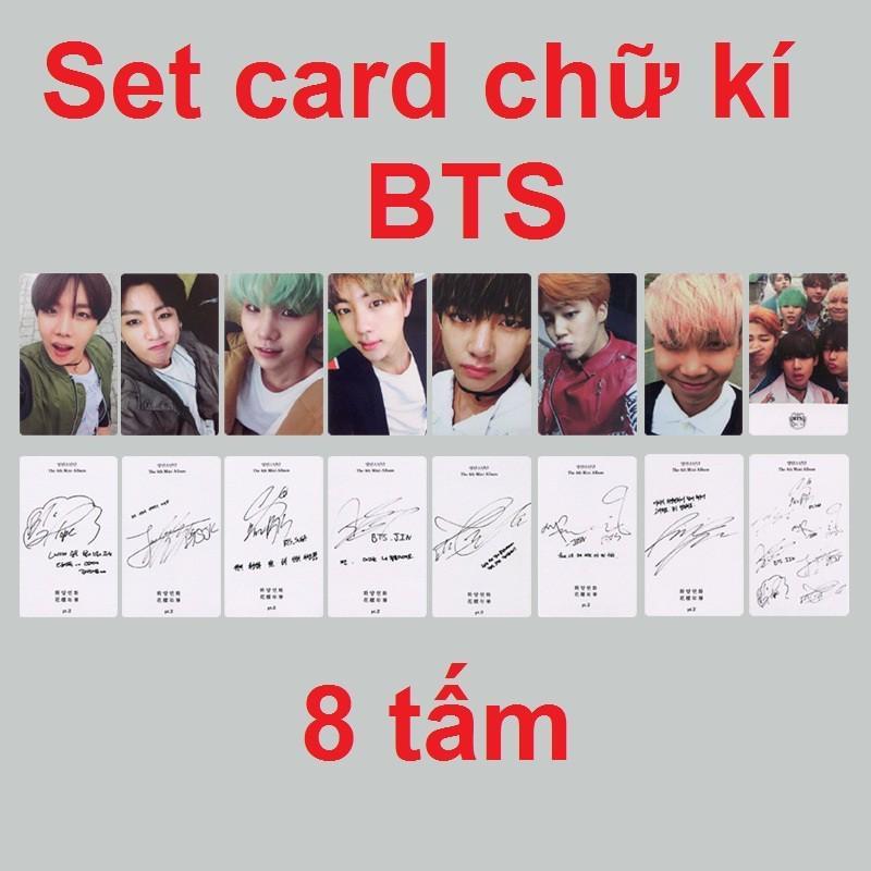 [HCM]Set card có chữ kí BTS