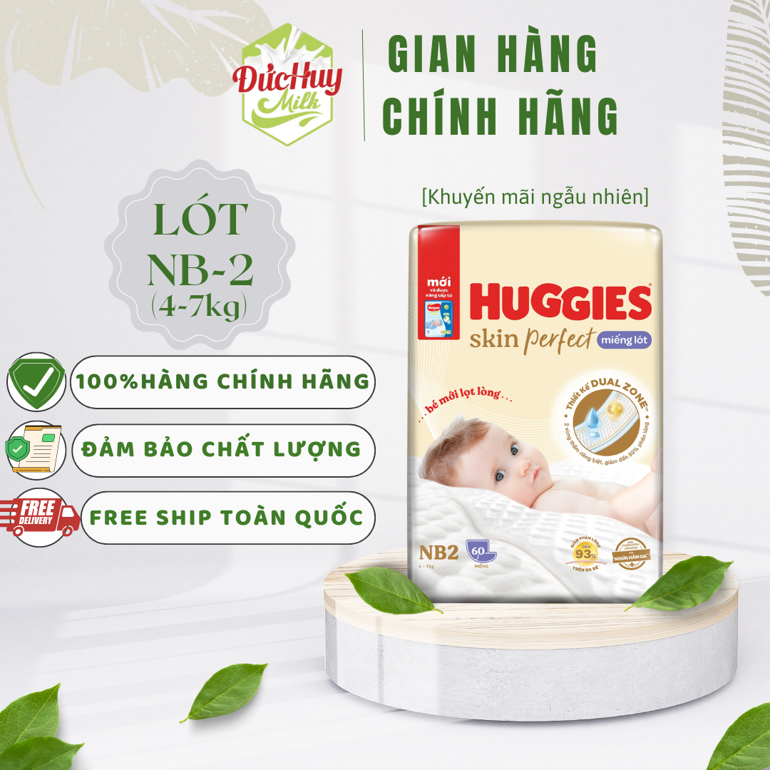 Miếng lót Huggies Skin Perfect Newborn 2 - 60M