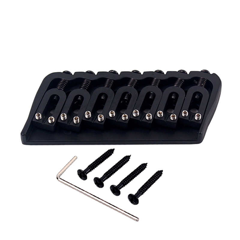7 String Saddle Bridge for Electric Guitar/Strings Through Body Tail Fixed Guitar Parts & Accessories