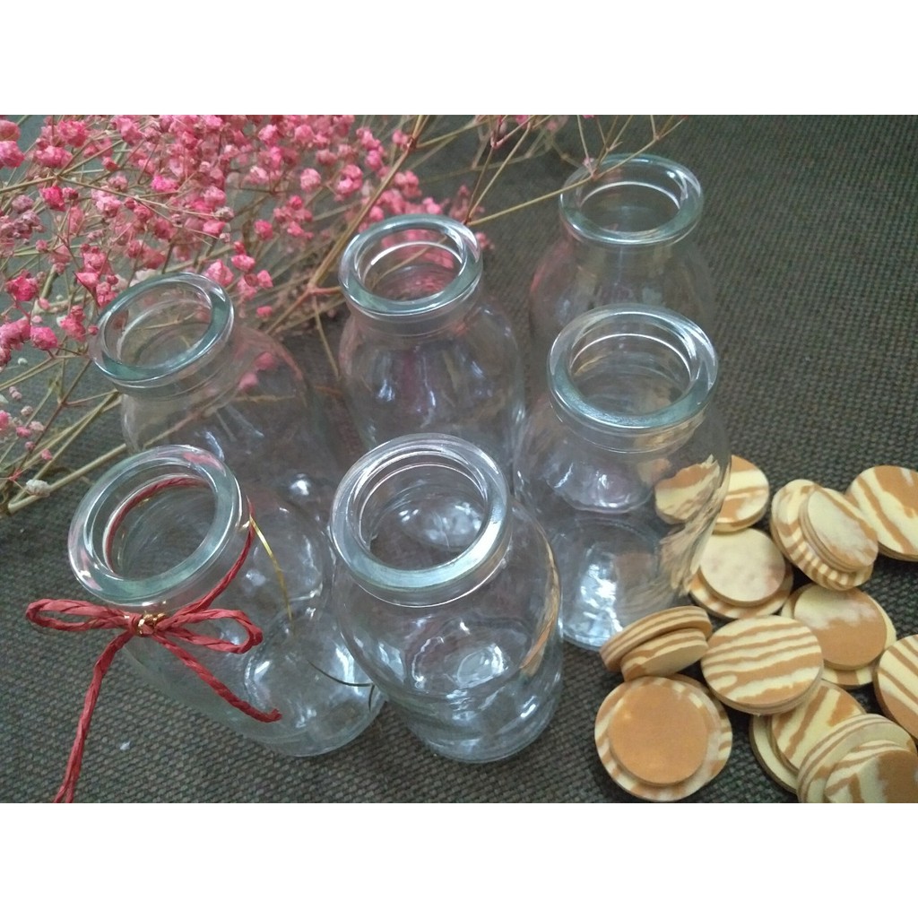Combo 3 Lọ Thủy Tinh 100Ml Kèm Nút Xốp