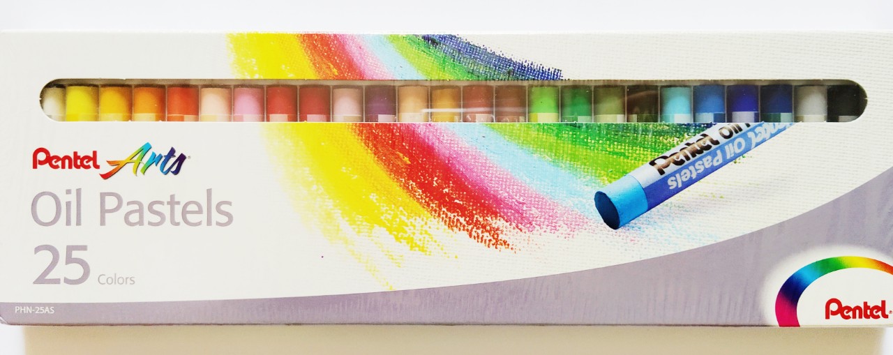 [HCM]25 Màu sáp dầu Pentel Oil Pastels - Bút sáp màu dầu (màu vẽ mĩ thuật)