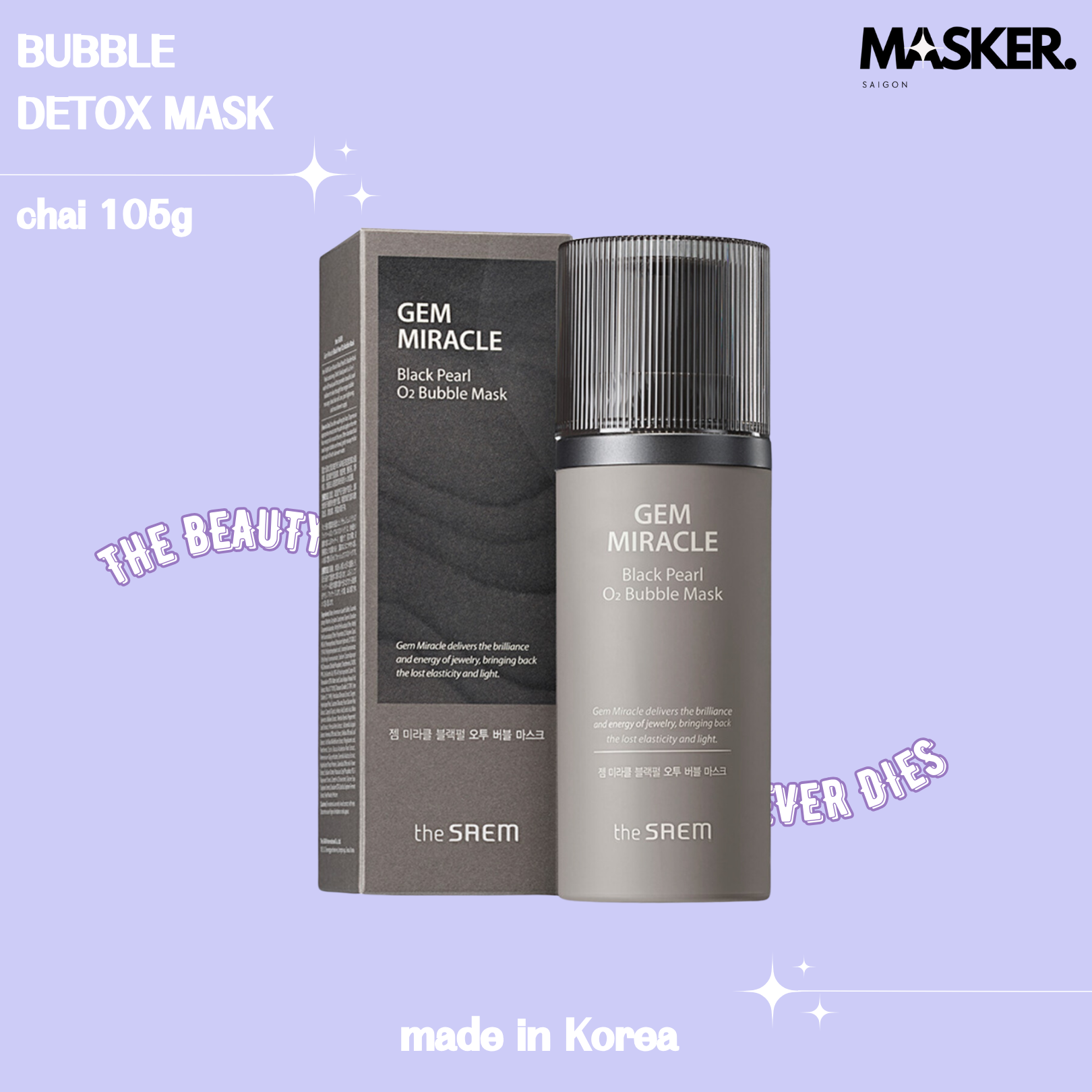 Mặt nạ thải độc làm sạch da Black Pearl Bubble