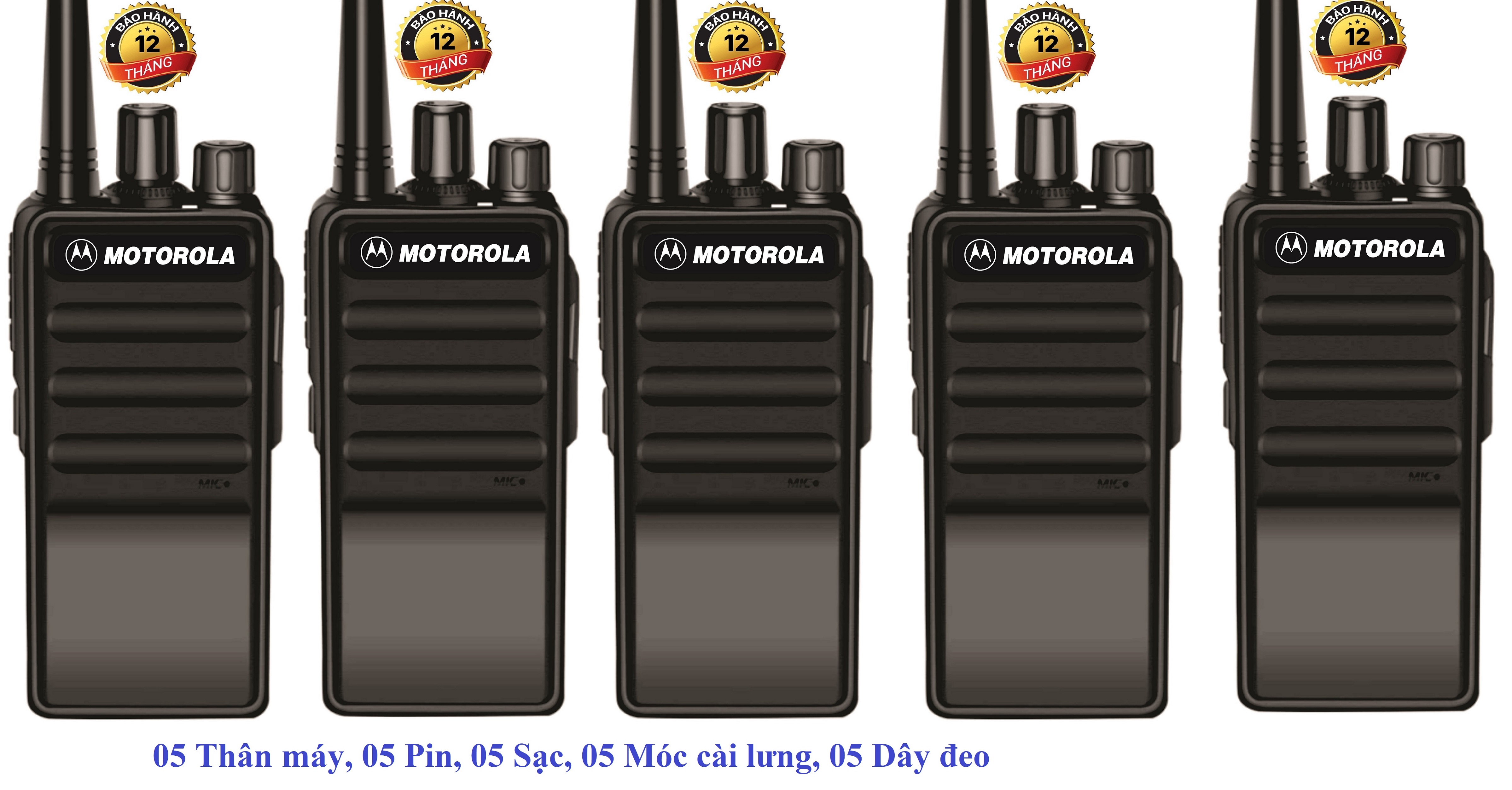 Bộ 5 Bộ đàm Motorola GP850(Giá rẻ, bổ sung thêm cổng hỗ trợ sạc Micro USB)