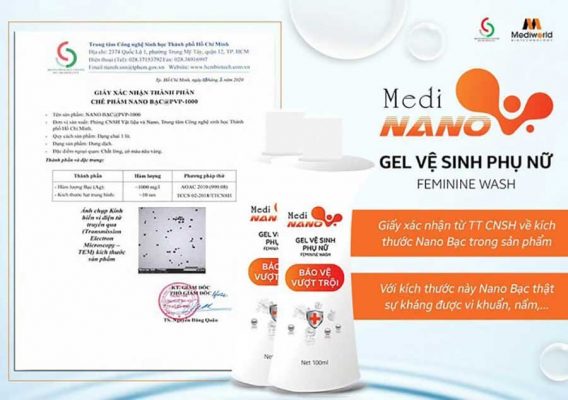 Gel vệ sinh phụ nữ MediNano 100ml