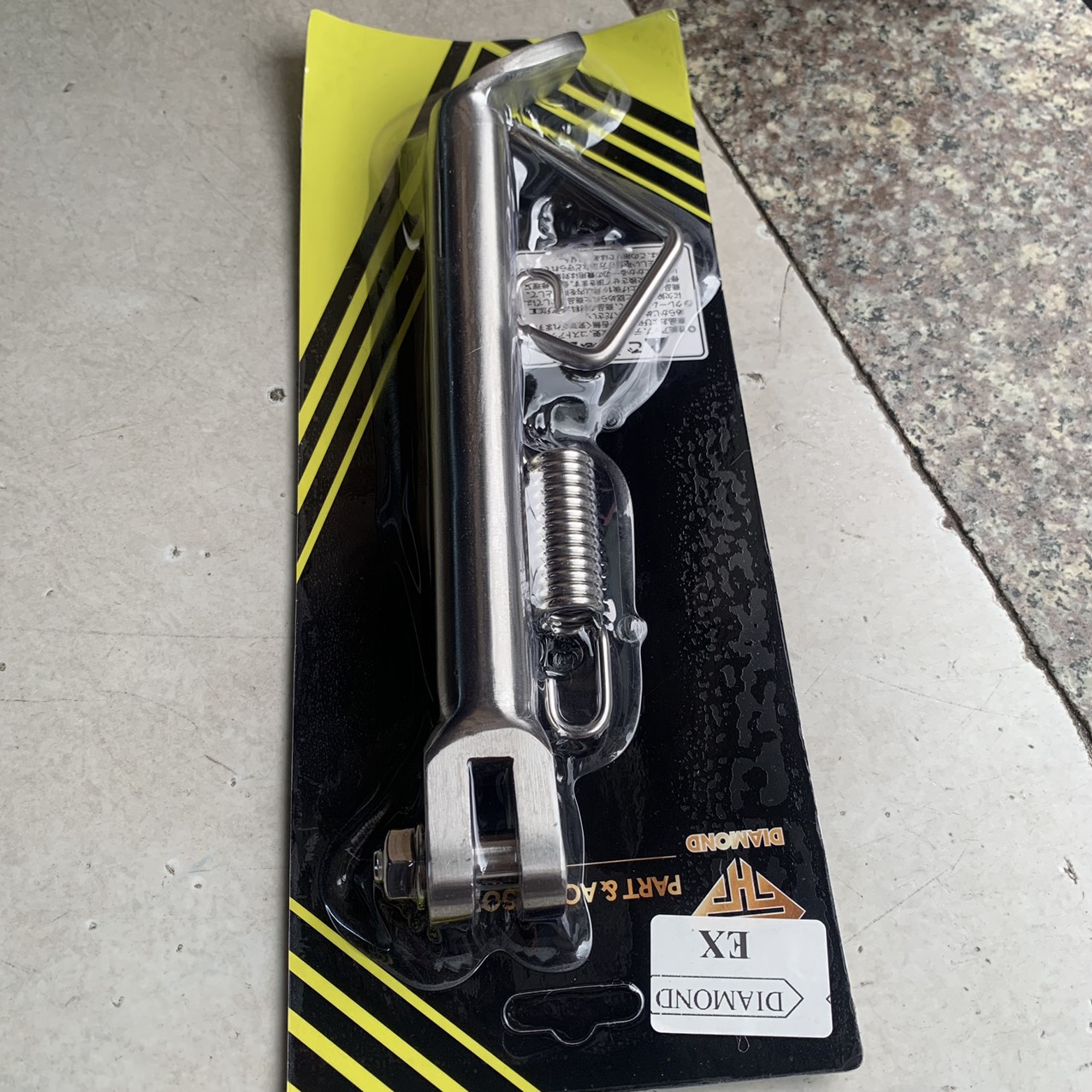 Chân chống nghiêng xe exciter 150 inox