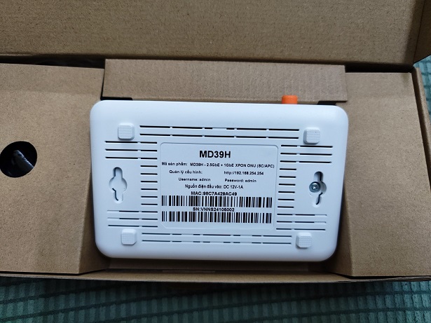 [BH 12T] Bộ chuyển ONU MD39H - CỔNG 2.5GBPS - HÀNG NEW