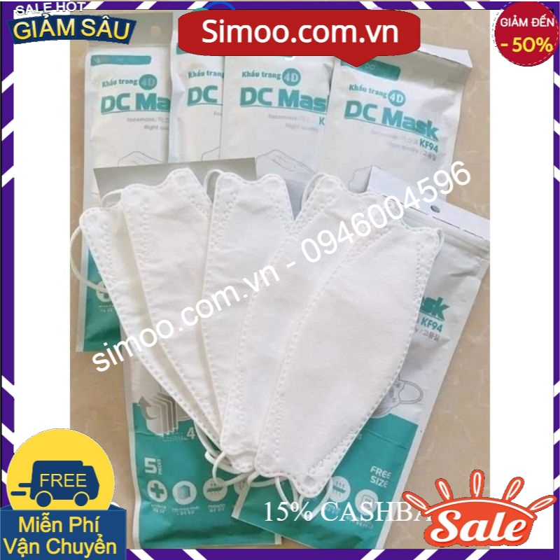 khẩu trang kf94 DC Mark ( Thùng 300 cái)