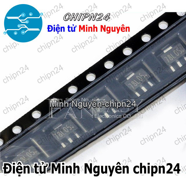 [3 con] (SOP) IC Dán 78L05 SOT-89 (SMD) (7805 5V 100mA) - HH003825