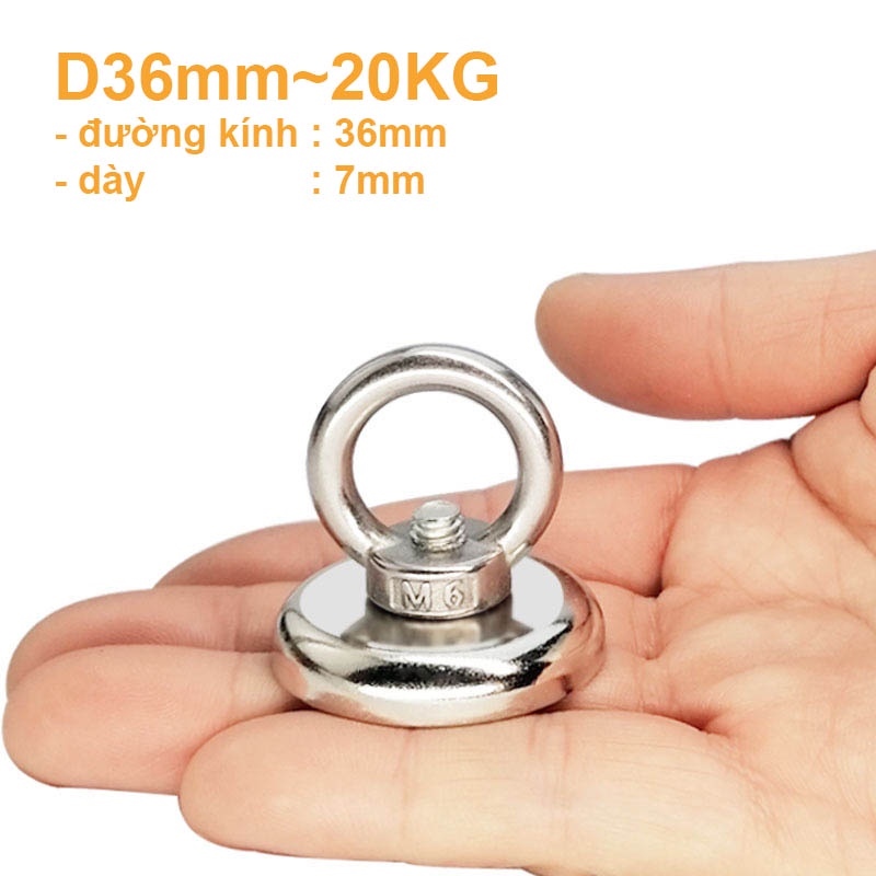 Nam châm cứu hộ Nam châm móc treo Lực hút siêu khỏe