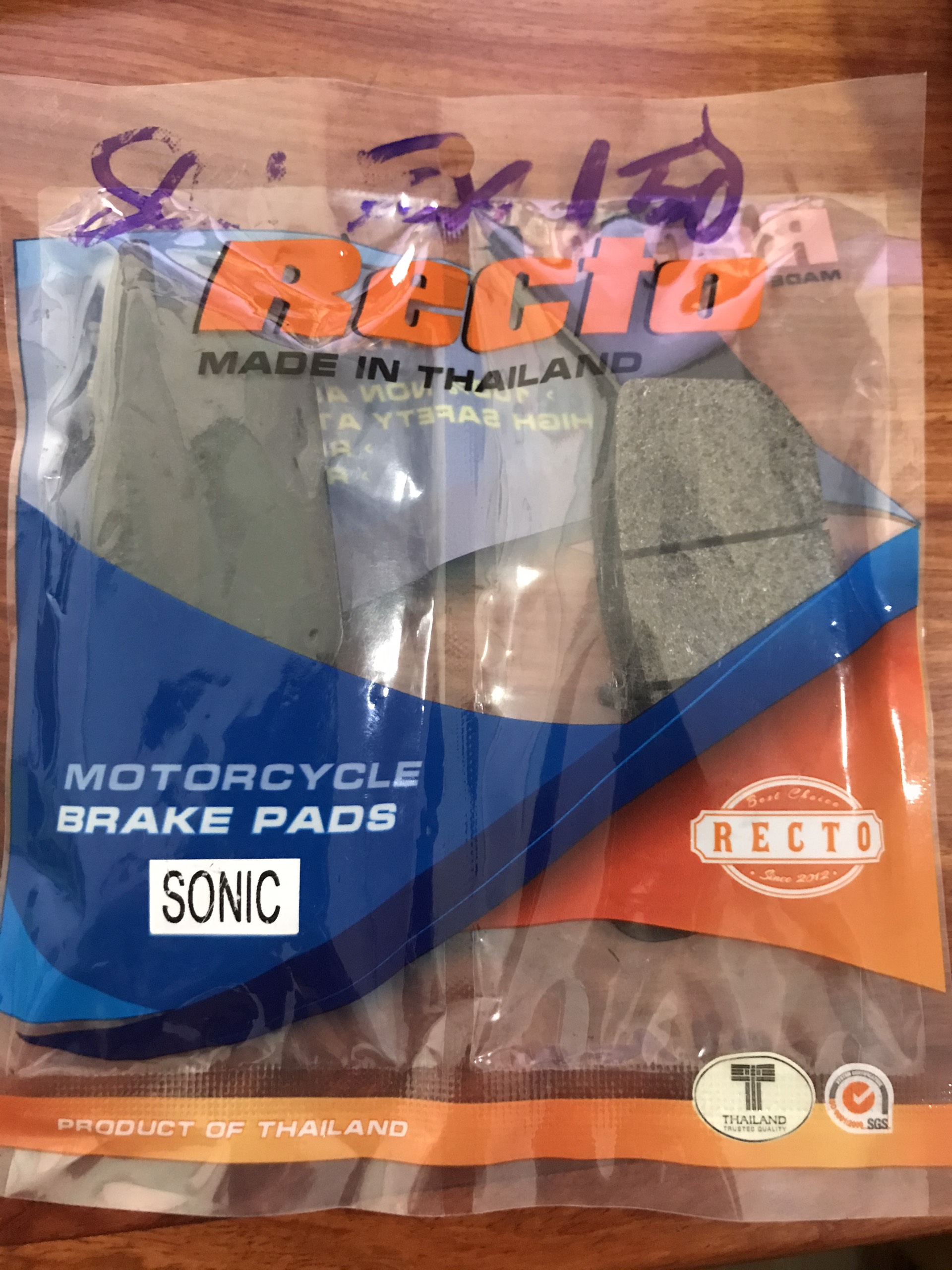 Bố thắng đĩa sau chính hãng Recto cho Exciter 150