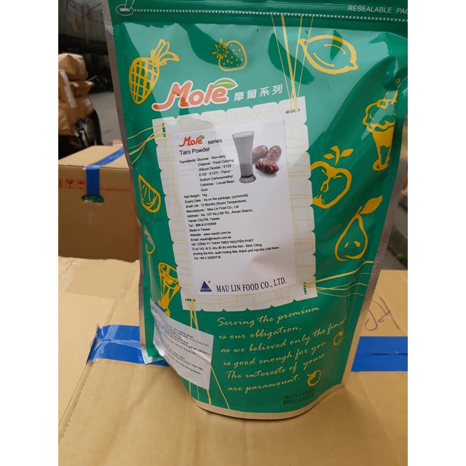 Bột Khoai Môn/Socola Maulin - Bịch 1kg