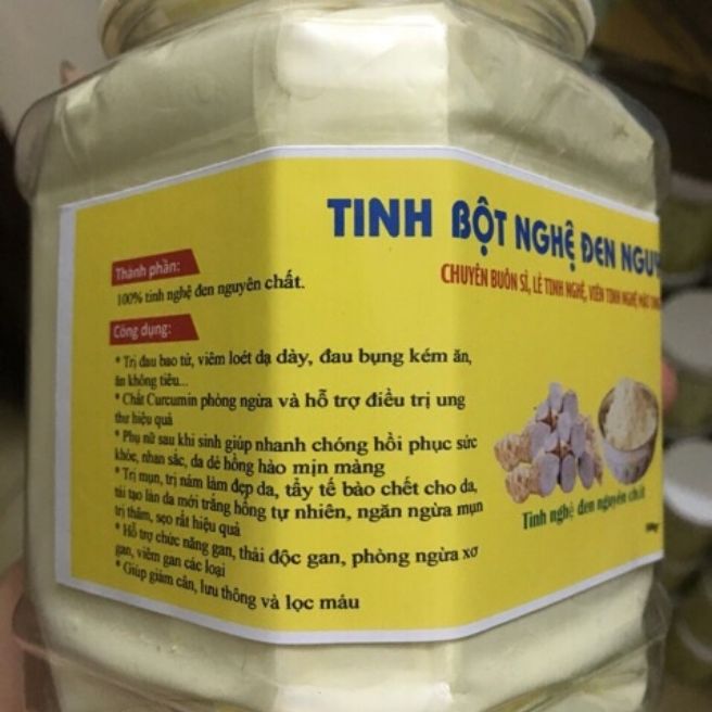Sỉ toàn quốc 500g tinh bột nghệ đen nguyên chất