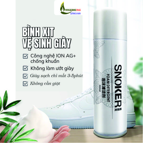 Chai Xịt Bọt Làm Sạch Giày SNOKER