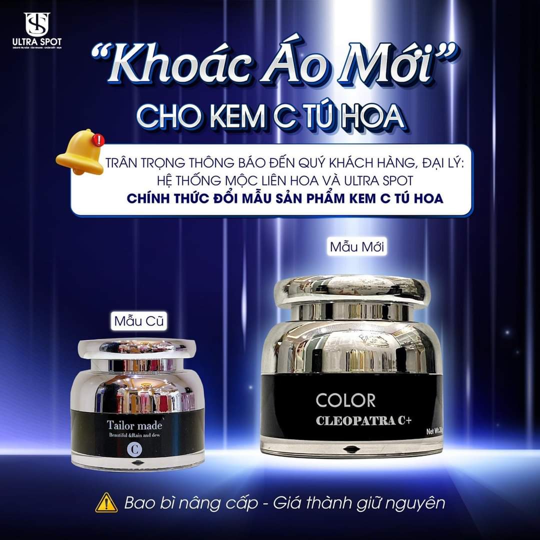 Kem Tú Hoa Cleopatra C+ Ultra Spot (Kem Tú Hoa Tailor Made C - Mẫu Mới)