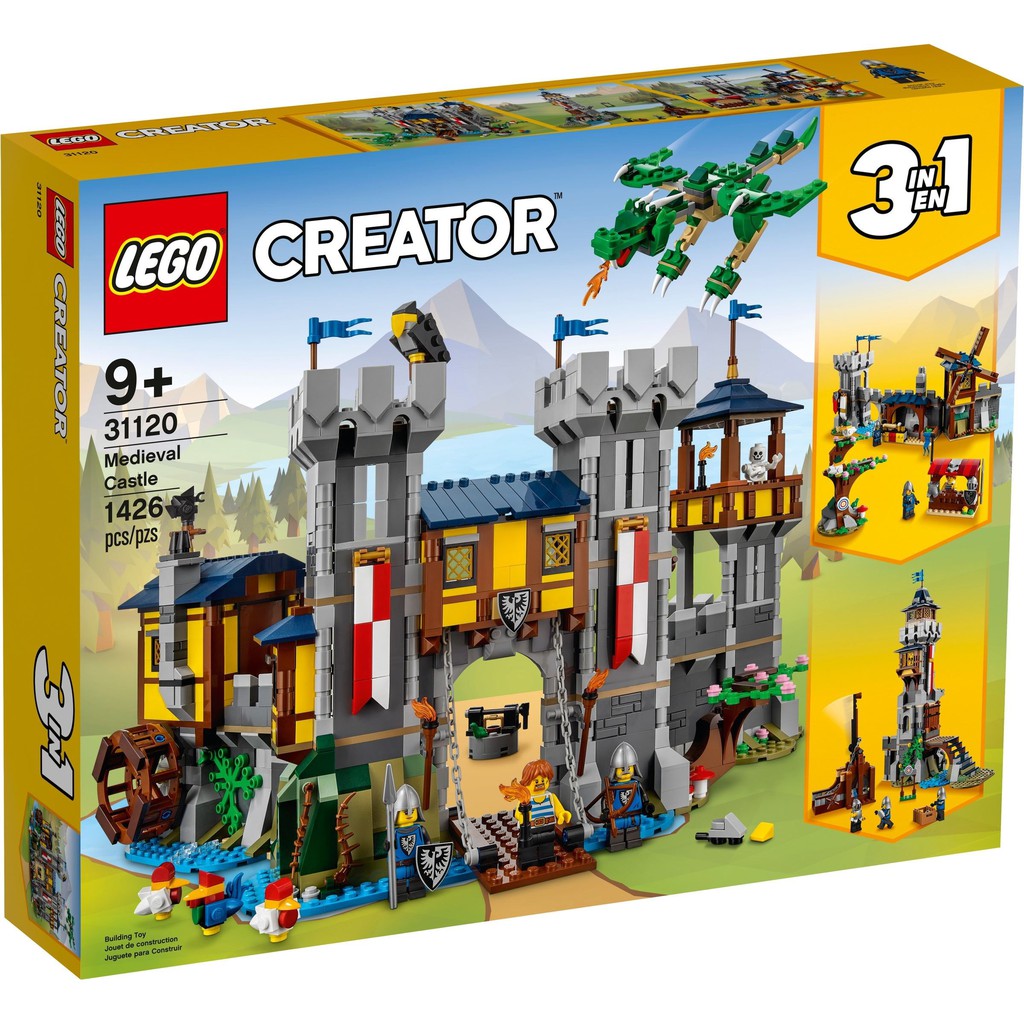31120 lego creator 3in1 medieval castle - lâu đài thời trung cổ