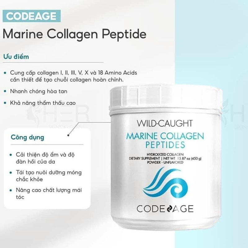 hàng nhập khẩu - bột uống collagen thuỷ phân code age wild caught marine 3