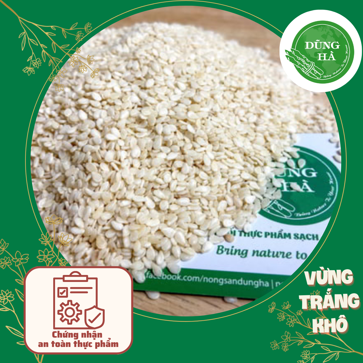 Vừng trắng khô - Hạt mè trắng - Ngon, sạch