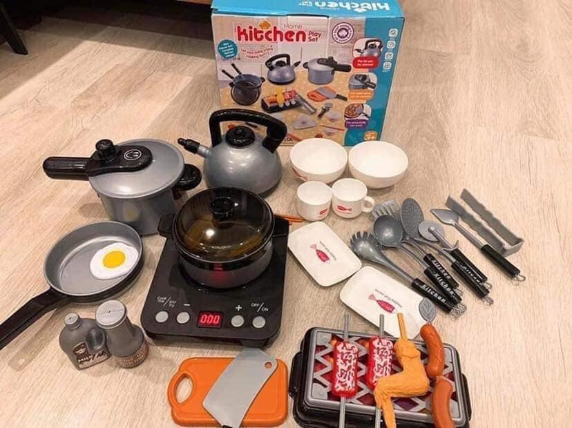 Bộ đồ chơi nấu ăn 36 món kèm đồ ăn