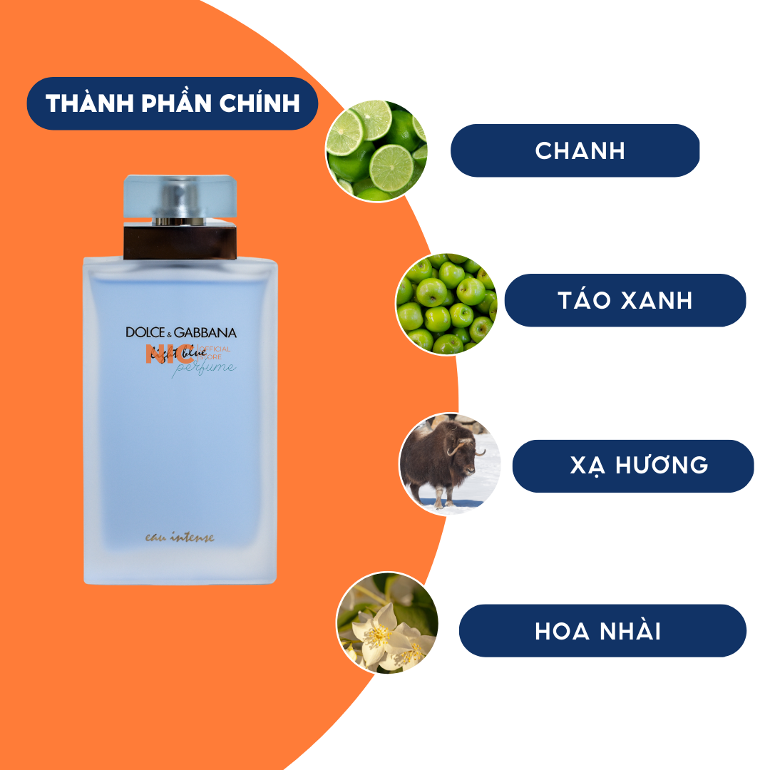 Nước hoa chiết DG Light blue intense 10ml
