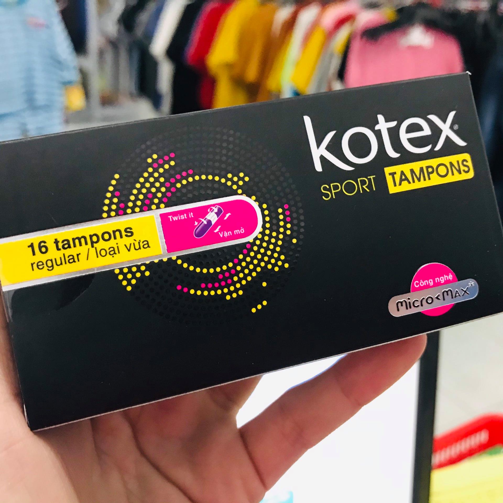 Băng vệ sinh Tampon Kotex size vừa 16c