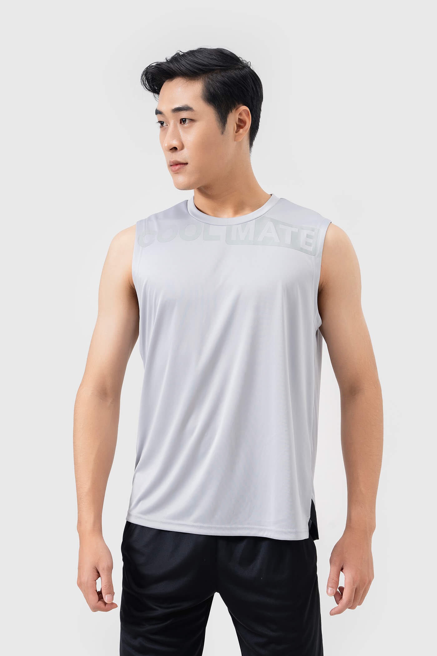 Áo Tanktop thể thao Active logo co giãn, thấm hút, nhanh khô - Coolmate
