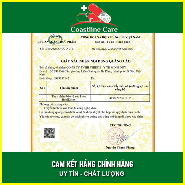 BoniDetox - Giúp Giải Độc Phổi & Ngừa Un.g T.hư Phổi (HỘP 30 VIÊN)
