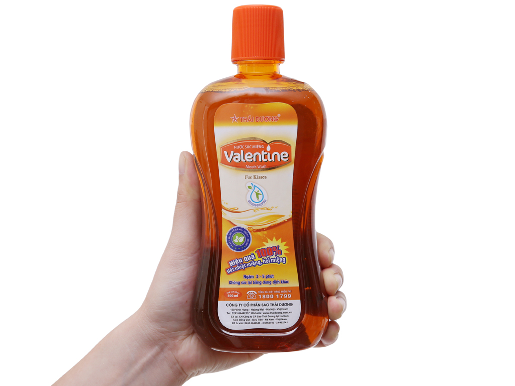 [HCM]Nước súc miệng Thái Dương Valentine 500ml