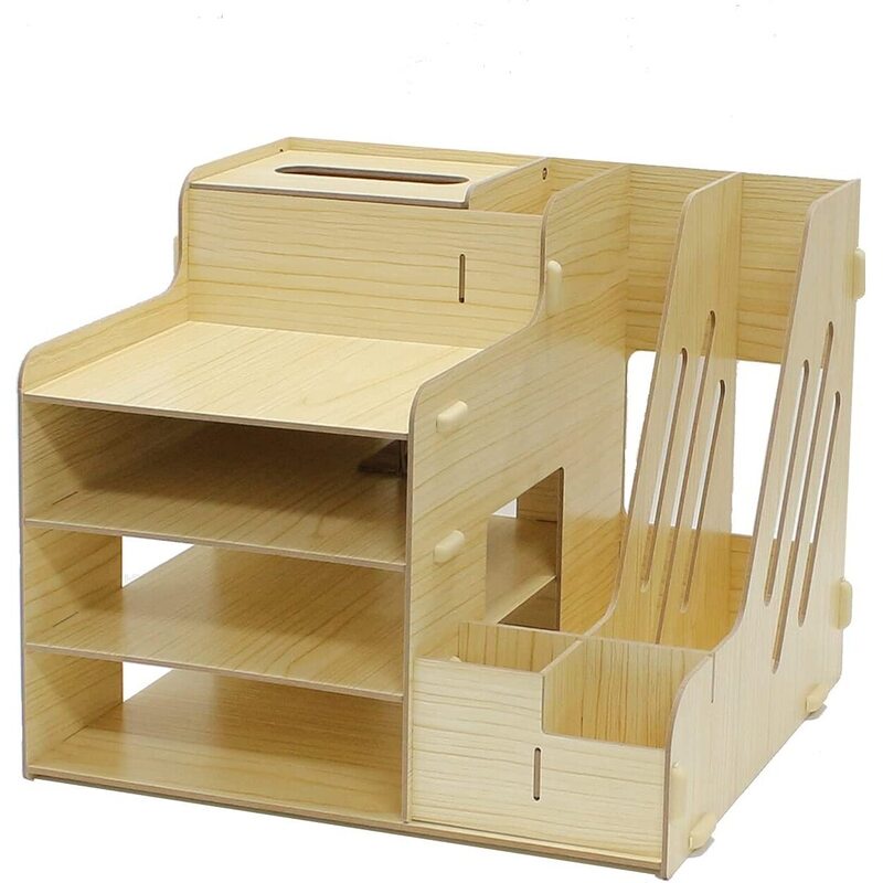 Kệ đựng văn phòng phẩm bằng gỗ coto.stoca-08 | d37 x r29 x c28cm | kệ đựng hồ sơ | kệ văn phòng