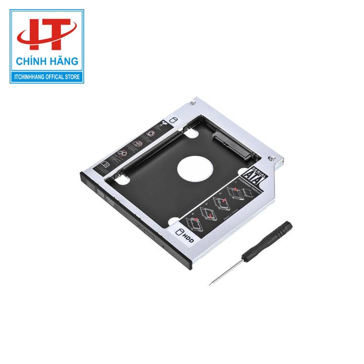Caddy bay dùng thay thế ổ DVD để gắn thêm ổ cứng SSD Loại Mỏng 9.5mm