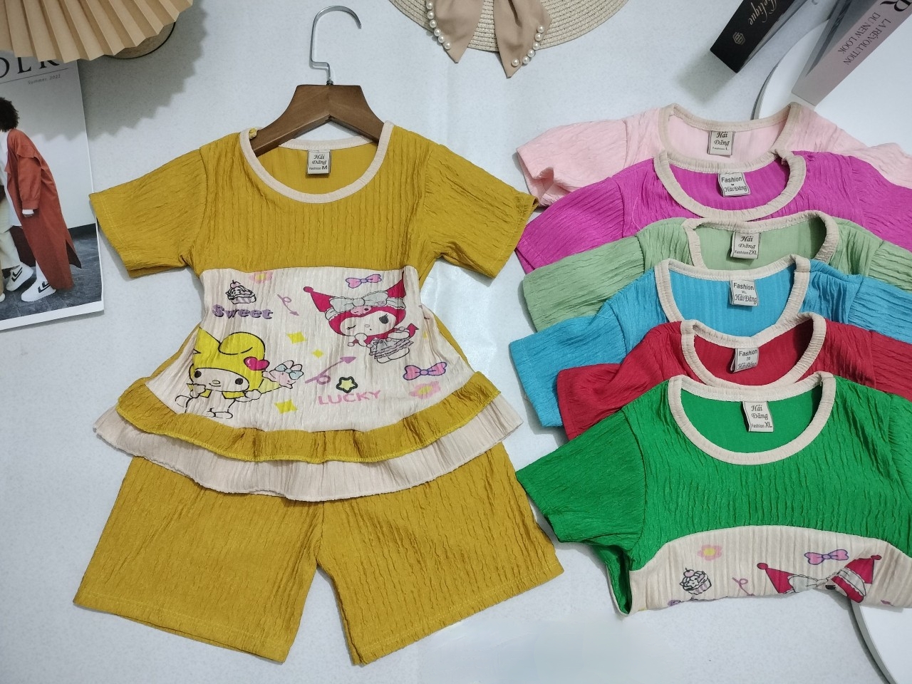 Bộ Thun Xốp Nhật Tay Ngắn Bé (6-18kg) (giao màu ngẫu nhiên)