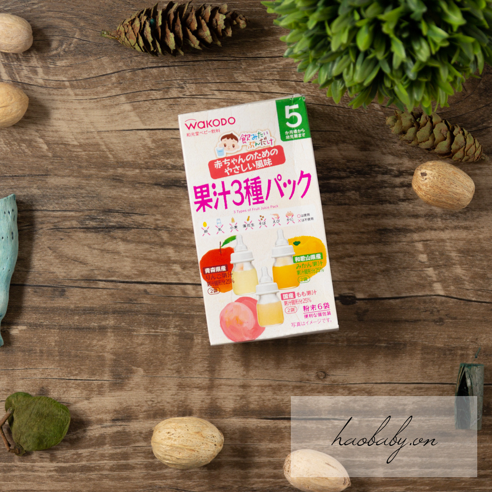 Trà Wakodo cho bé vị lúa mạch, vị hoa quả, vị trà xanh
