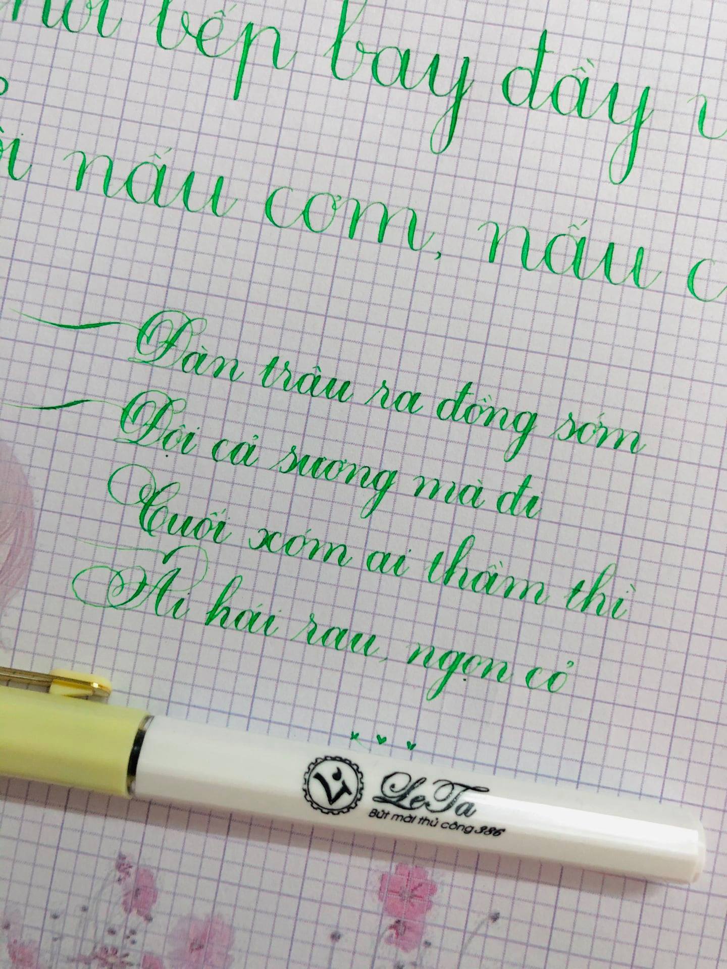 Bút Leta 386 (ngòi lá tre thanh đậm)