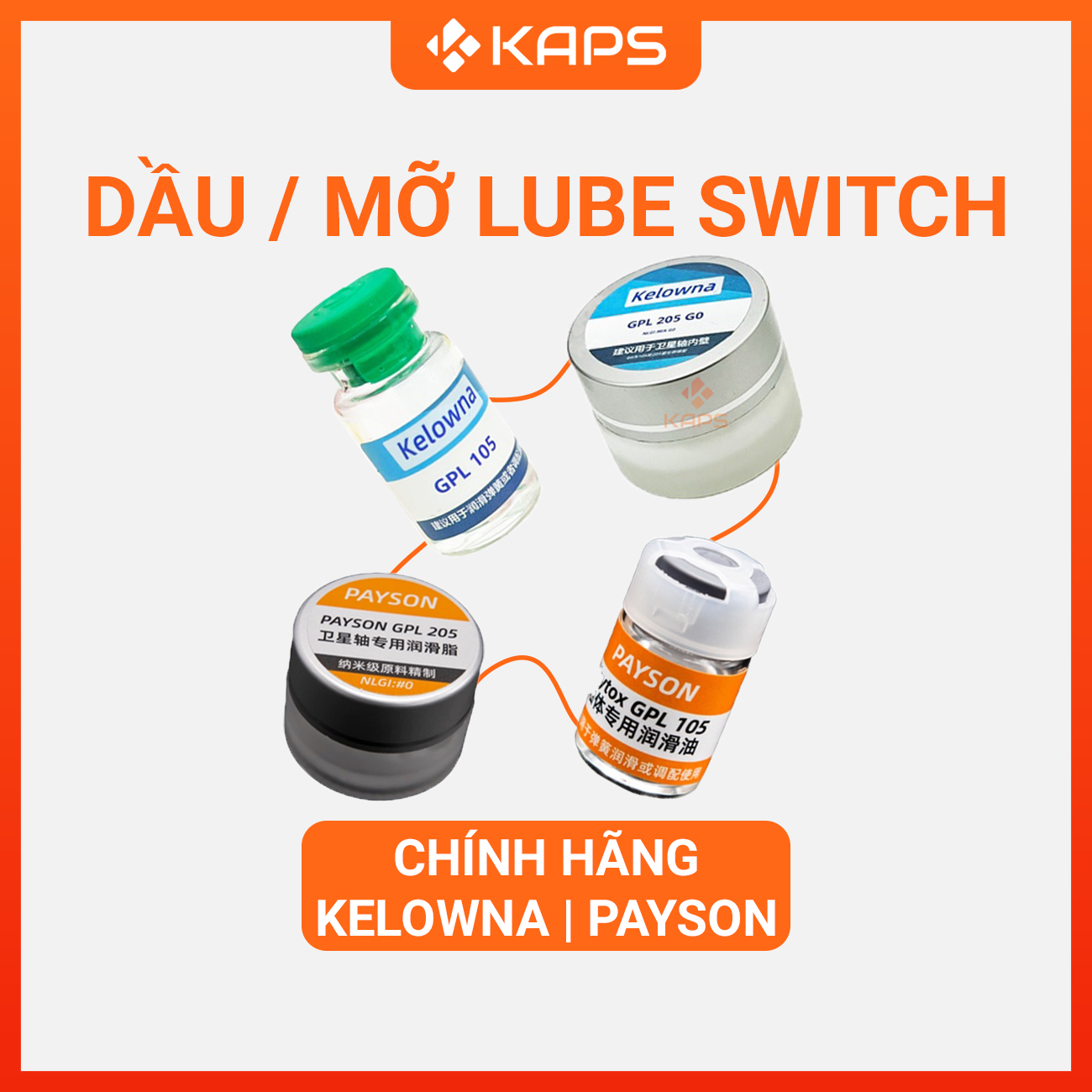 Mỡ lube switch, dầu lube switch lube Stab bàn phím cơ Krytox GPL105, GPL205g0, GPL 105 mix 205g0 | Kelowna/Payson phân phối