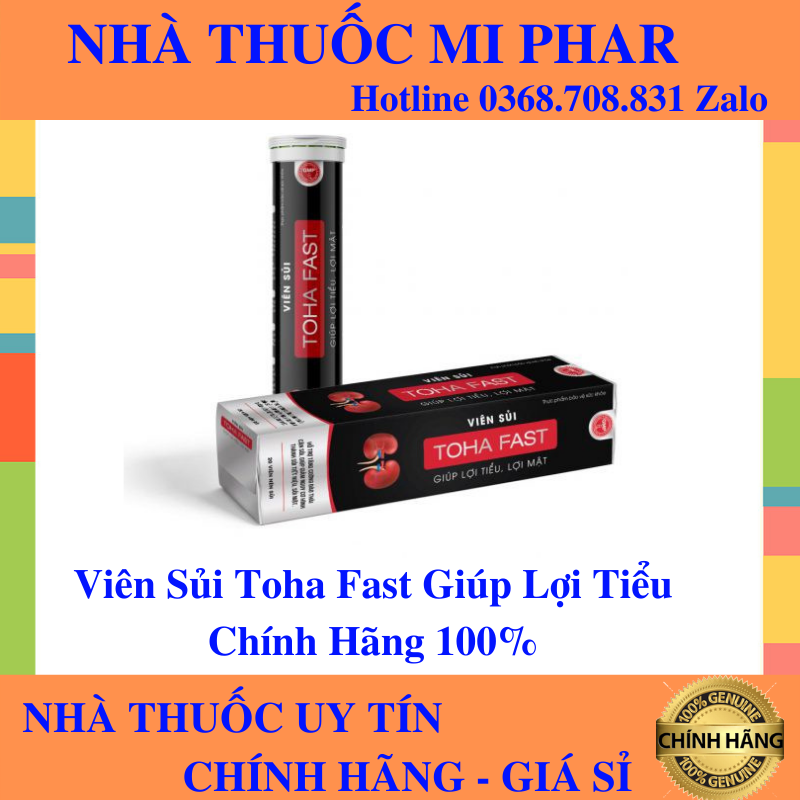 Hỗ trợ điều trị sỏi thận, sỏi mật, sỏi tiết niệu - sủi toha fast chính hãng - mi001
