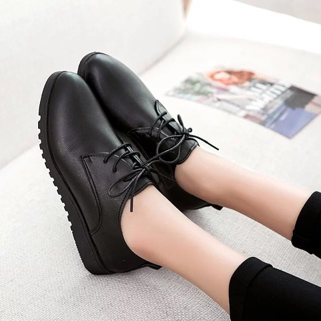 Giày oxford 2 phân, slip on đế độn 4 phân S161