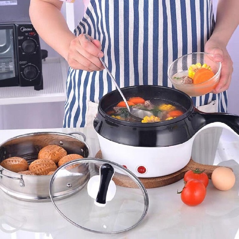 NỒI HẤP, LẨU, CHIÊN XÀO ĐA CHỨC NĂNG CÓ TAY CẦM