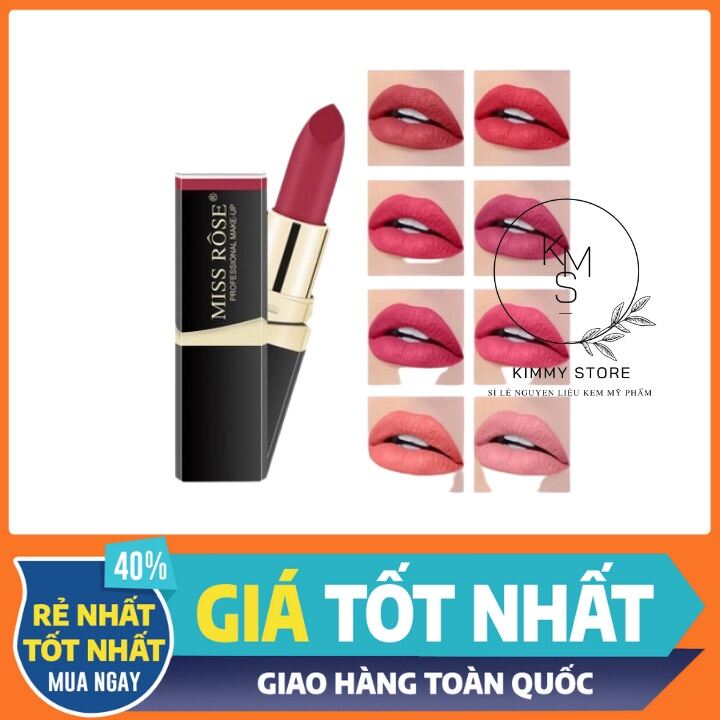 Son miss rose 3D màu đỏ - quà tặng