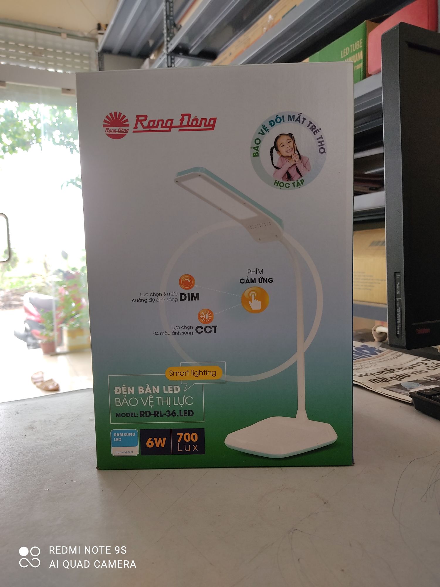 đèn bàn cảm ứng rạng đông RL36 6w