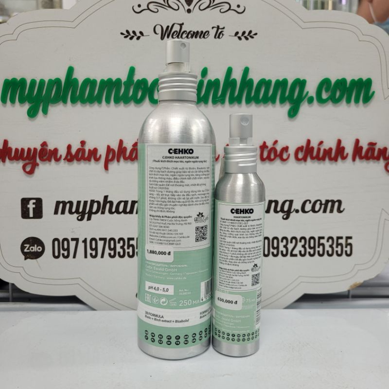 XỊT DƯỠNG MỌC TÓC CEHKO HAARTONIKUM 75ML - 250ML