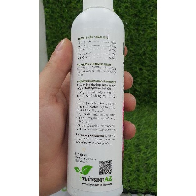Phân nước thủy sinh cung cấp sắt Extreme Fe+ 230mL thuy sinh az