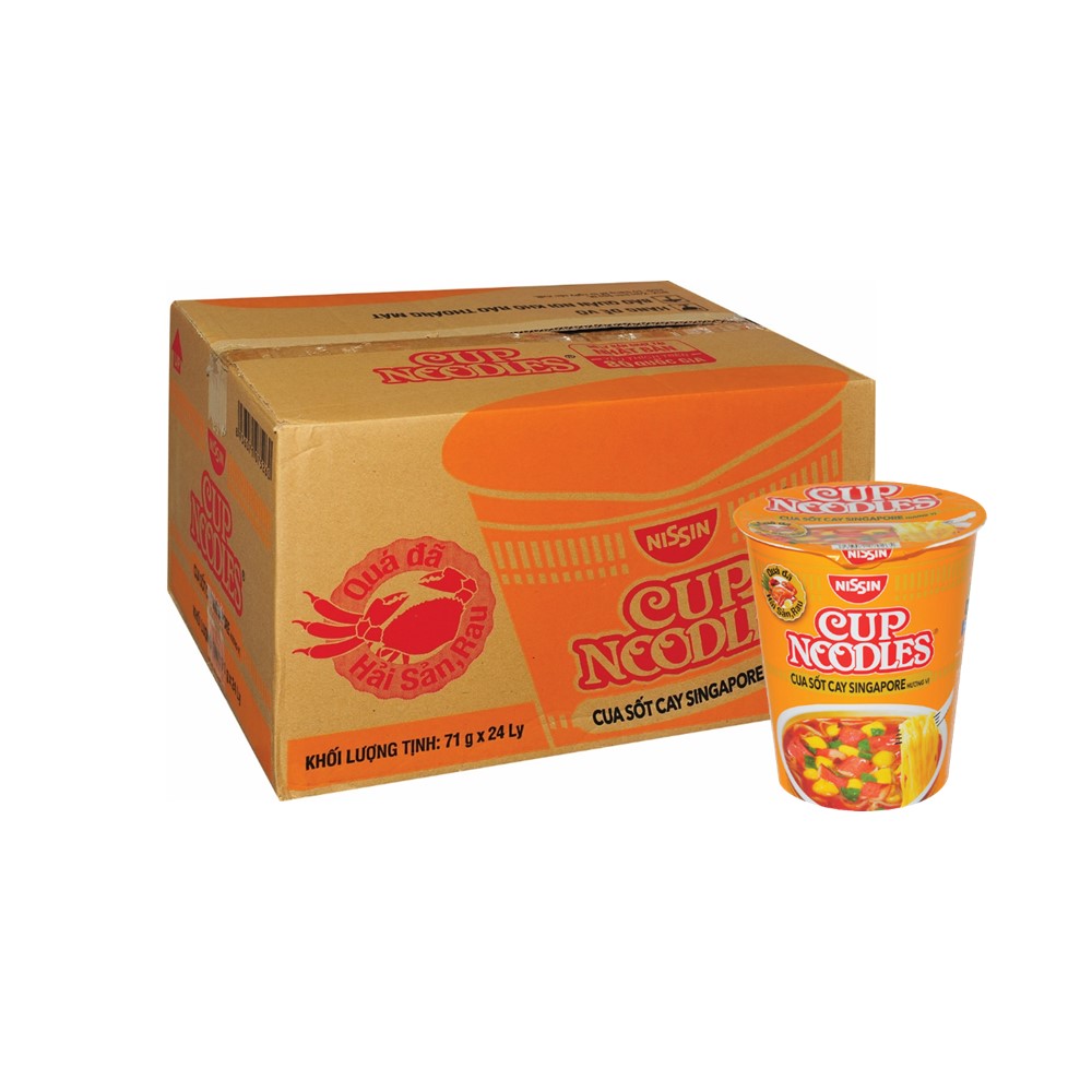 Thùng 12 Ly Mì Cup Noodles Đủ Hương Vị