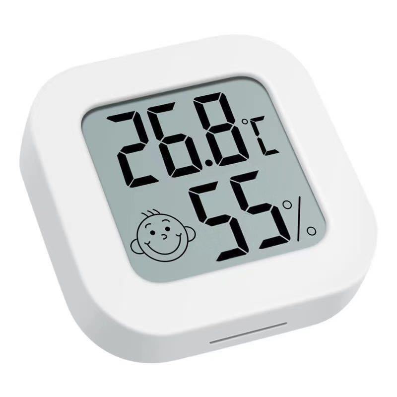 Máy Đo Nhiệt Độ & Độ Ẩm Màn LCD Có Sẵn Pin