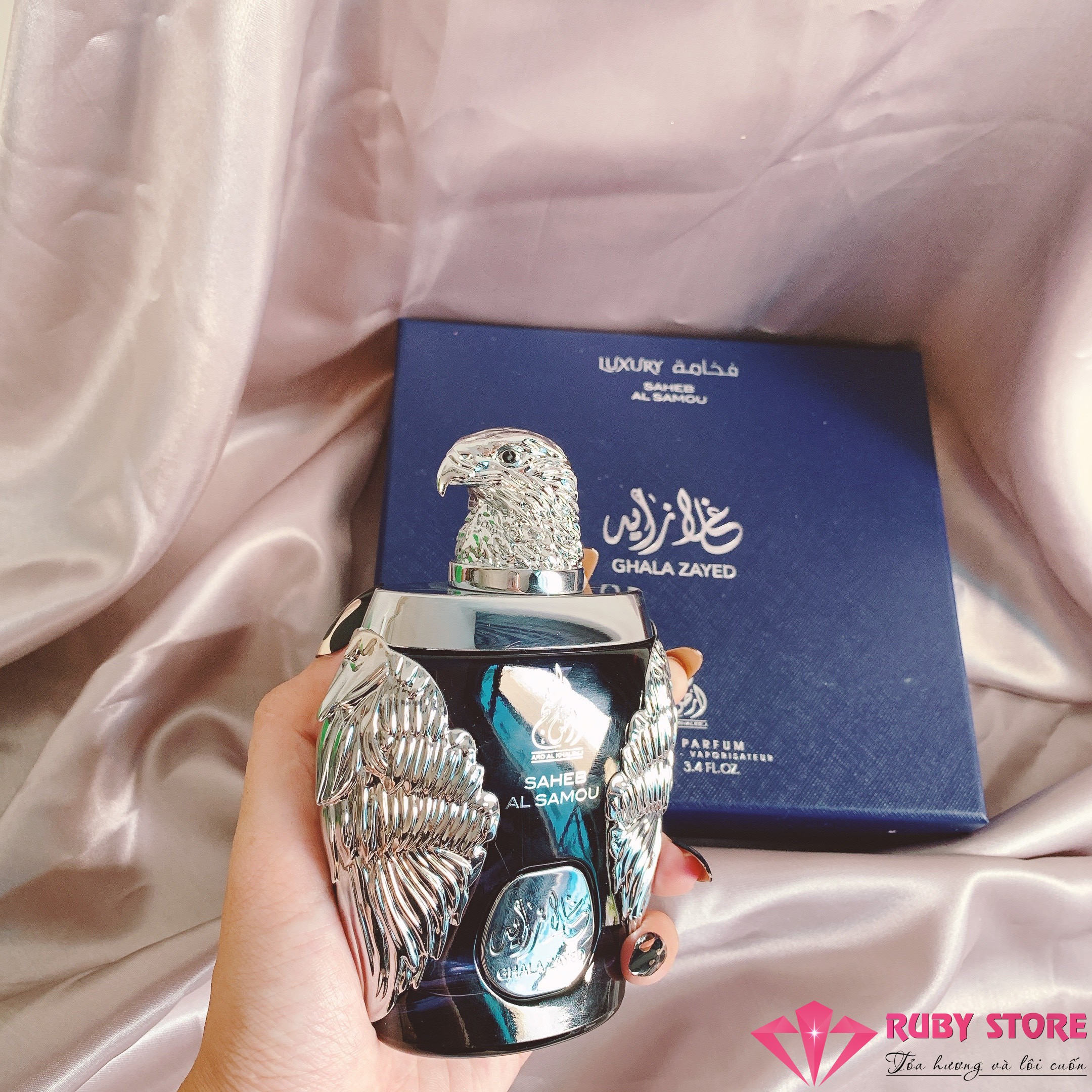 [HCM]Nước hoa nam Ghala Zayed Saheb Al Samou Luxury (đại bàng xanh) 100ml
