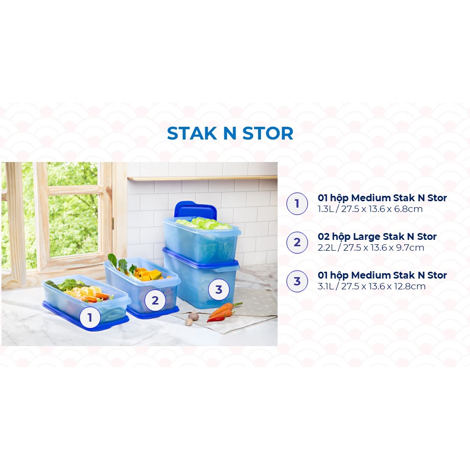 Bộ hộp trữ mát & trữ đông Modern Set 16