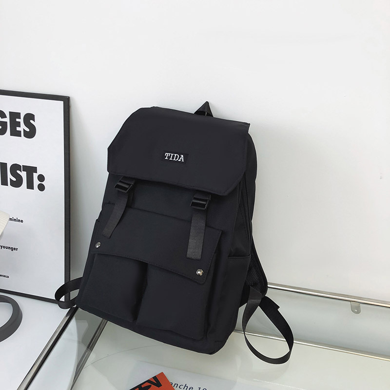 Balo unisex đi học thời trang basic, Balo nam nữ phong cách Hàn Quốc