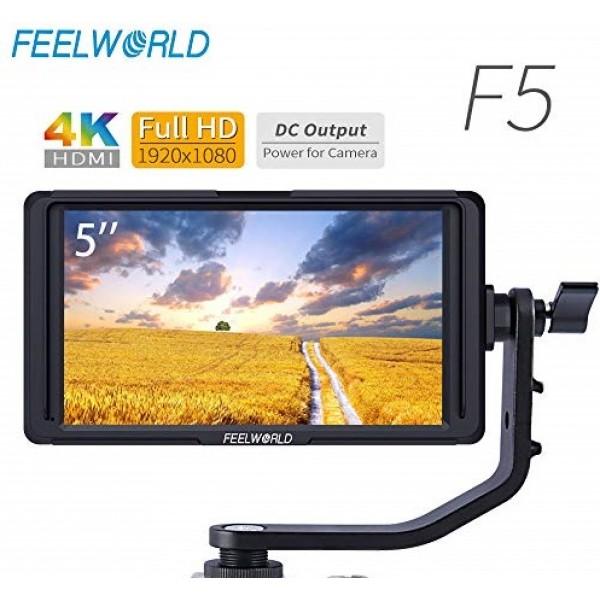 [Trả góp 0%]Màn hình Monitor Feelworld F5 IPS (5 inch) dùng cho máy ảnh máy quay Mới 100% - Bảo hành 24 tháng