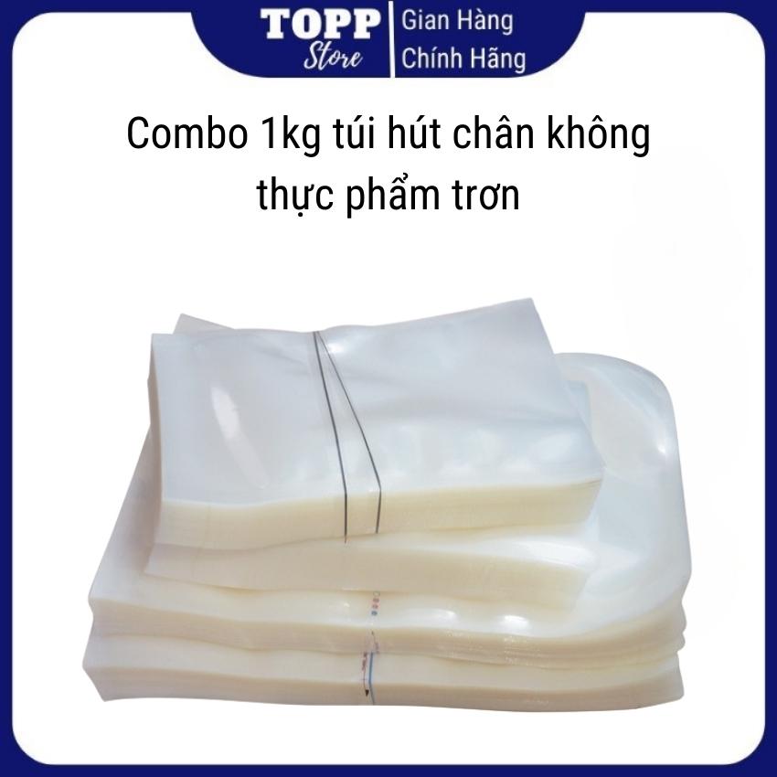 Túi hút chân không thực phẩm, túi hút chân không trơn, túi hút chân không 1 kg, túi hút chân không không mặt nhám, túi hút chân không thực phẩm loại lớn, túi hút chân không thực phẩm nhiều size, túi hút chân không an toàn sức khỏe