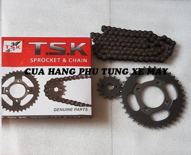 Trọn bộ sên nhông dĩa tsk cho xe wave nhỏ/ wave rs/ wave a 2010 - 16