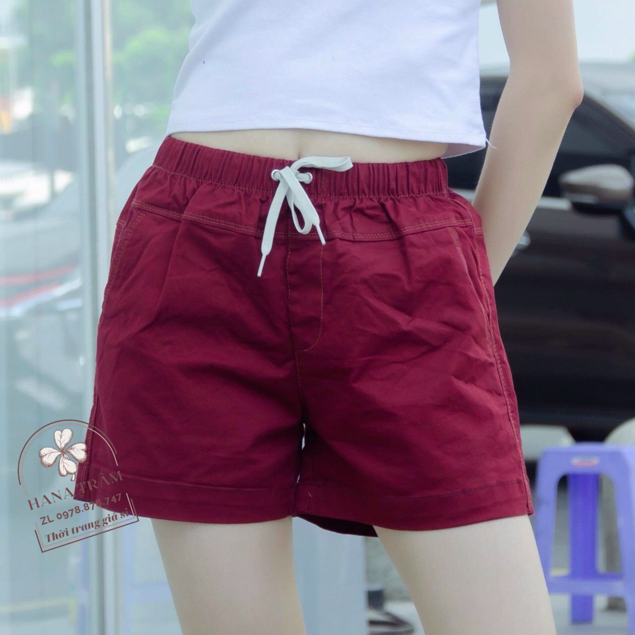 [HCM]Quần Sọt Kaki Nữ Lưng Thun Size Đại