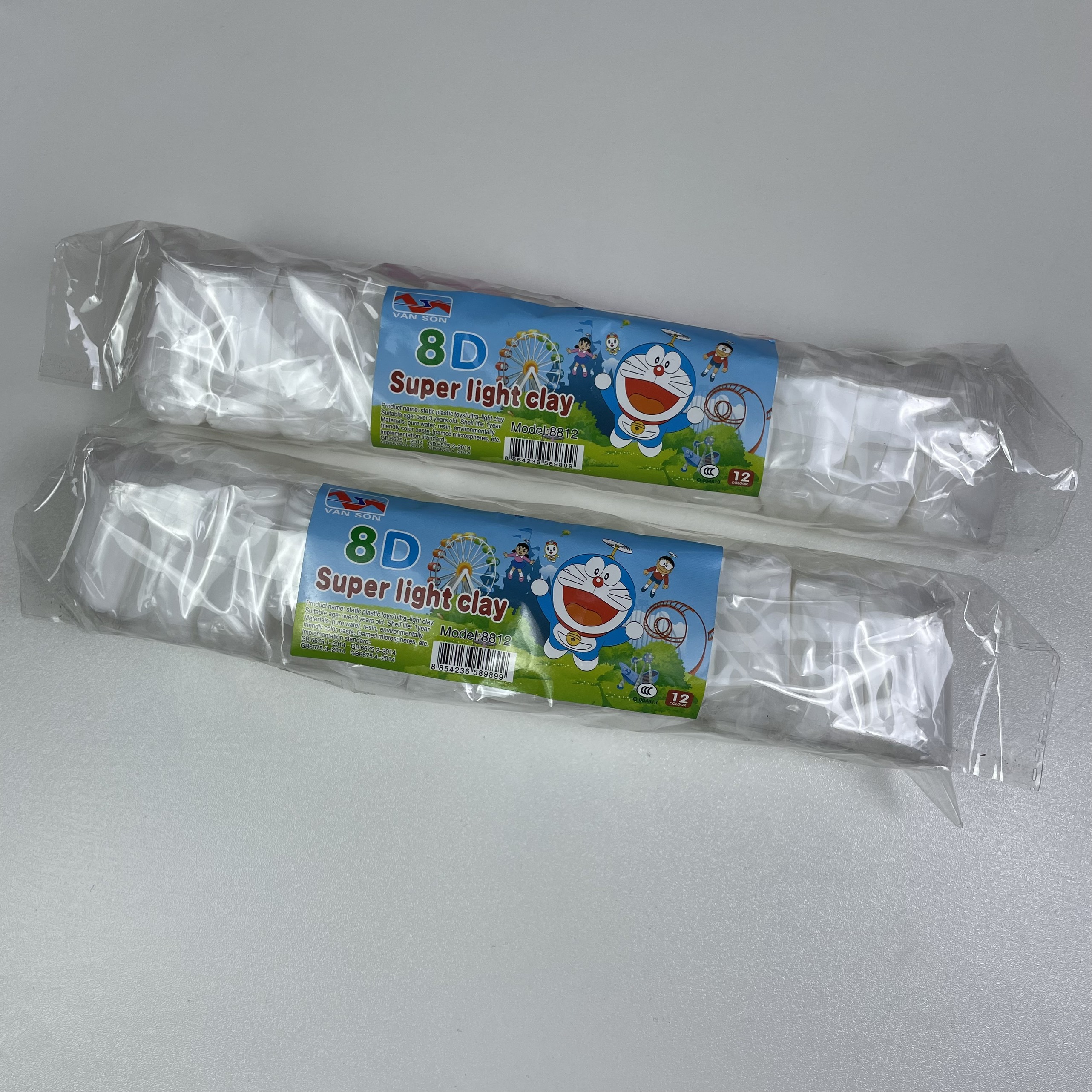 Bịch 12 Gói Đất Sét Tự Khô Màu Trắng